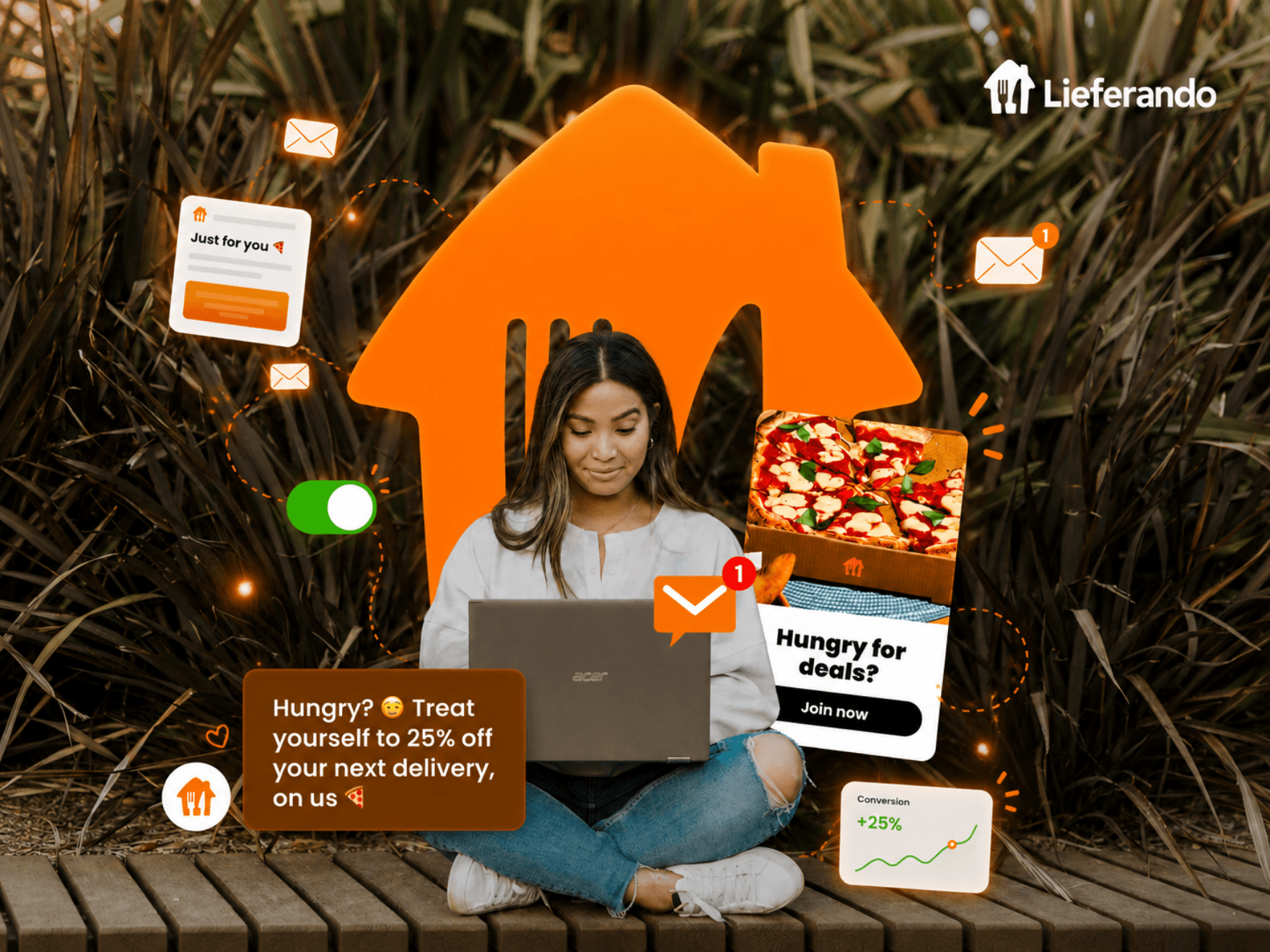 Email marketing campaign in Dubai for Lieferando