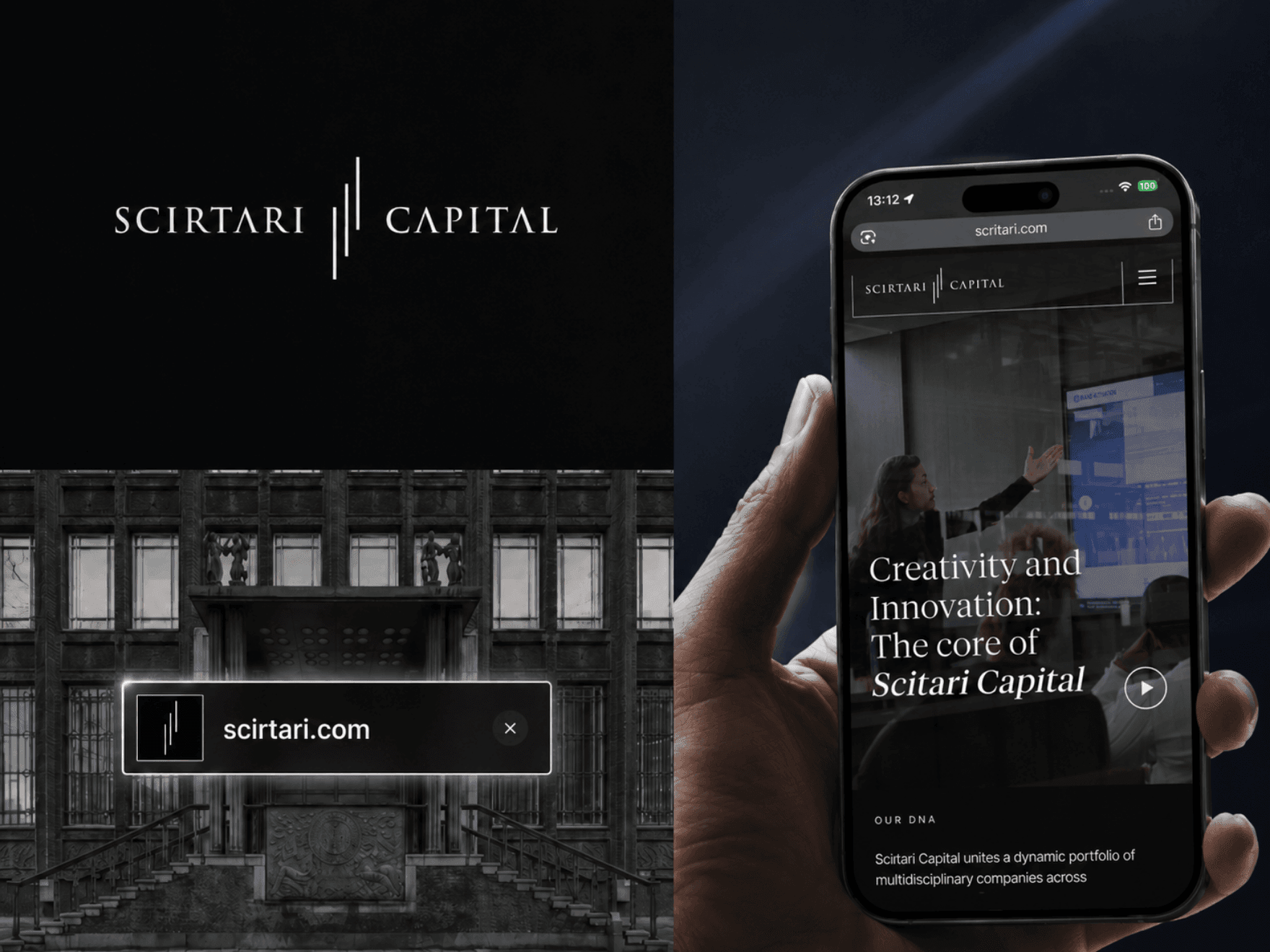 Web development in Dubai for Scirtari Capital